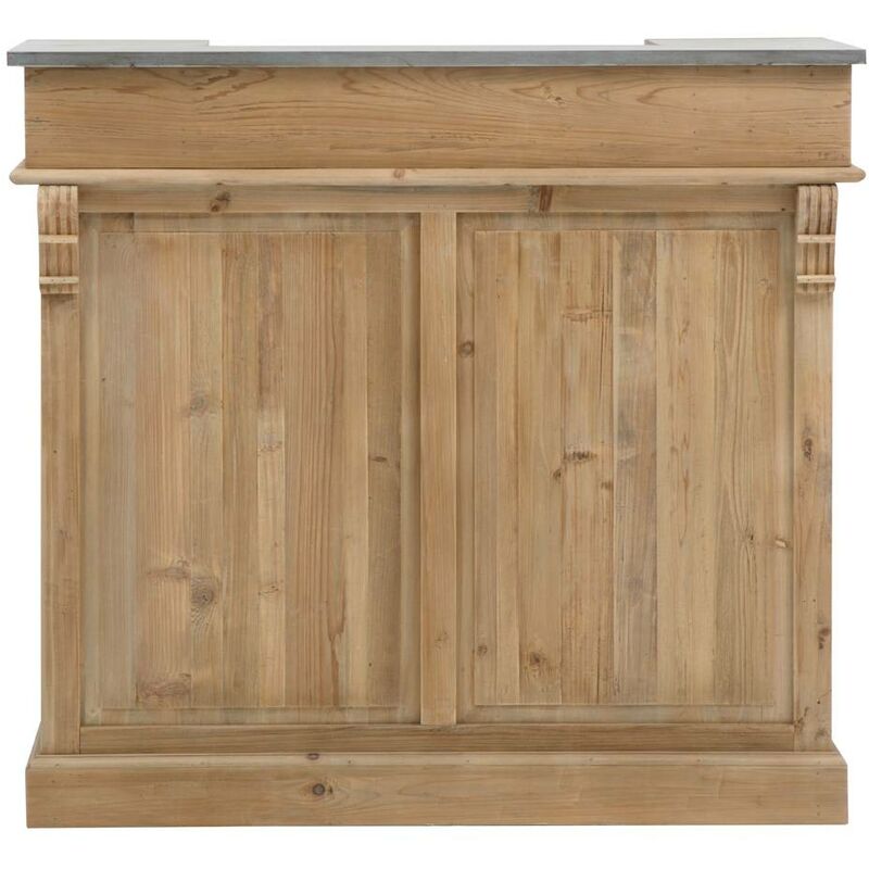 Meuble bar en bois recyclé 120cm Garance