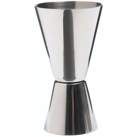 Bar Craft Doppelmessgerät de Drink Jigger, polierter Effekt, Edelstahl, 25 ml/50 ml