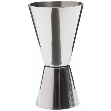 Bar Craft - Vaso medidor de alcohol doble de acero inoxidable
