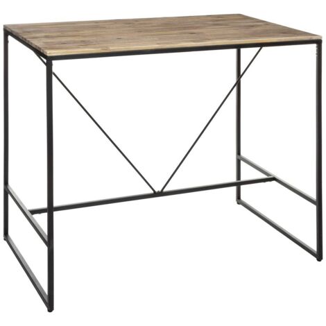 Bar-Esstisch Edena - Metall und Holz