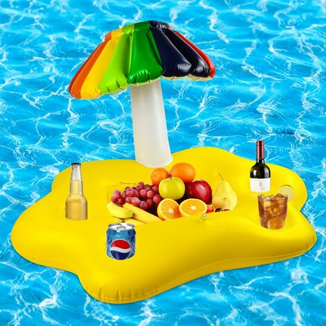 Porte-Gobelet Gonflable AIDUCHO pour Piscine, Support de Boisson