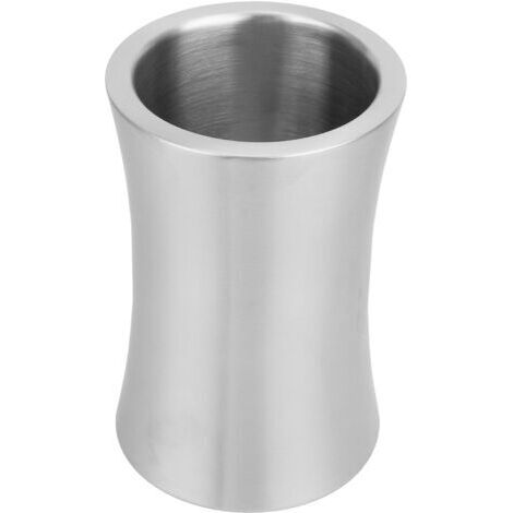 Bar ice bucket, double-walled stainless steel insulated container for red wine and champagne.