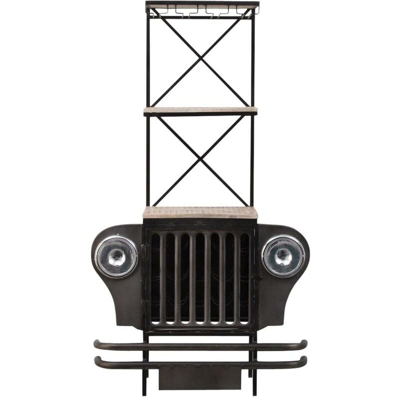 Bar jeep en métal noir Tata