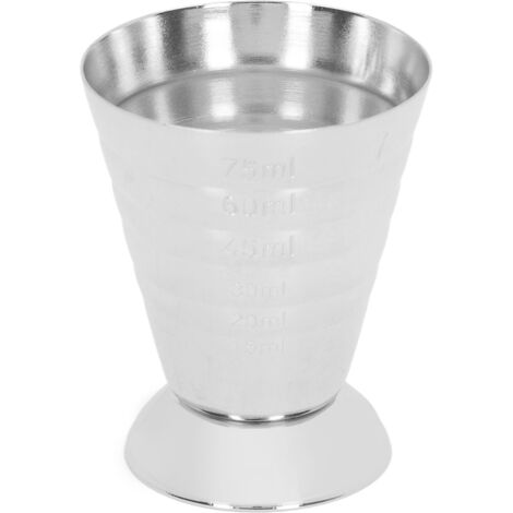 Bar-Jigger aus Edelstahl 304, hohe Präzision mit 3 Skalen, ideal für Cocktails zu Hause oder in Restaurants