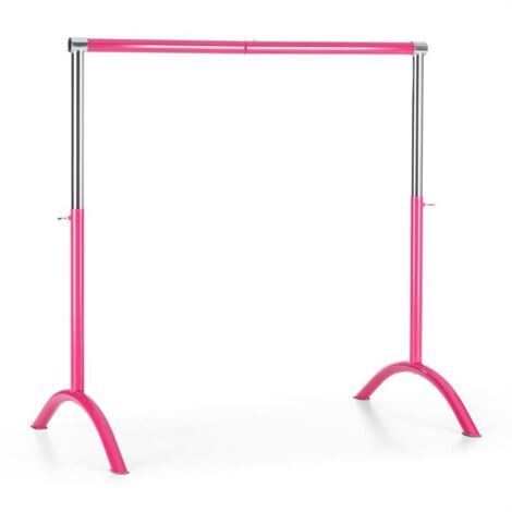 Bar Lerina Barre danse classique mobile hauteur réglable 110x113cm rose - Rose Pourpre - Rose Pourpre