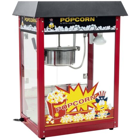 Bar-Popcornmaschine mit schwarzem Deckel