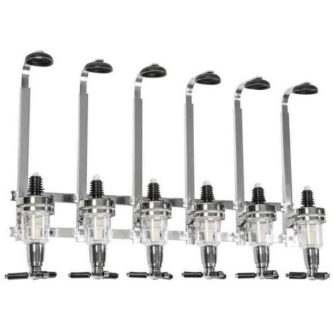 Bar Pro steel bottle holders for 6 bottles of alcohol and wine.