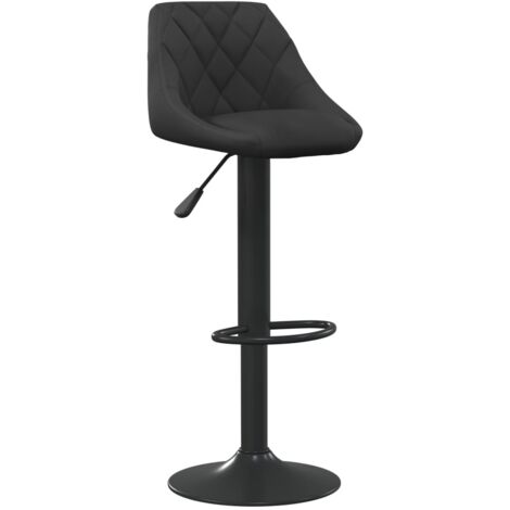 Bar Stool Black Velvet vidaXL