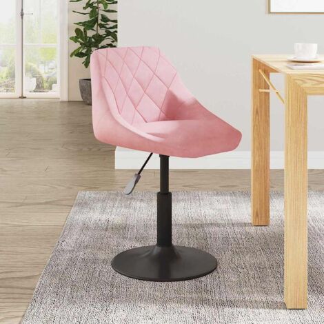 Bar Stool Geometric Pink 46 x 44 x (62.5-77.5) cm Faux leather vidaXL
