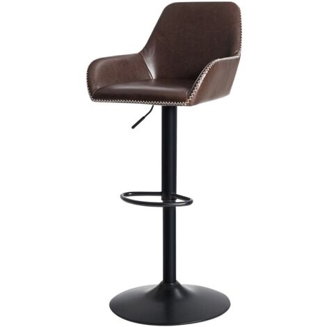 Bar Stools Adjustable Swivel Leather Pub Chair Kitchen Dining Chairs
