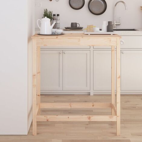 Bar Table 100x50x110 cm Solid Wood Pine vidaXL