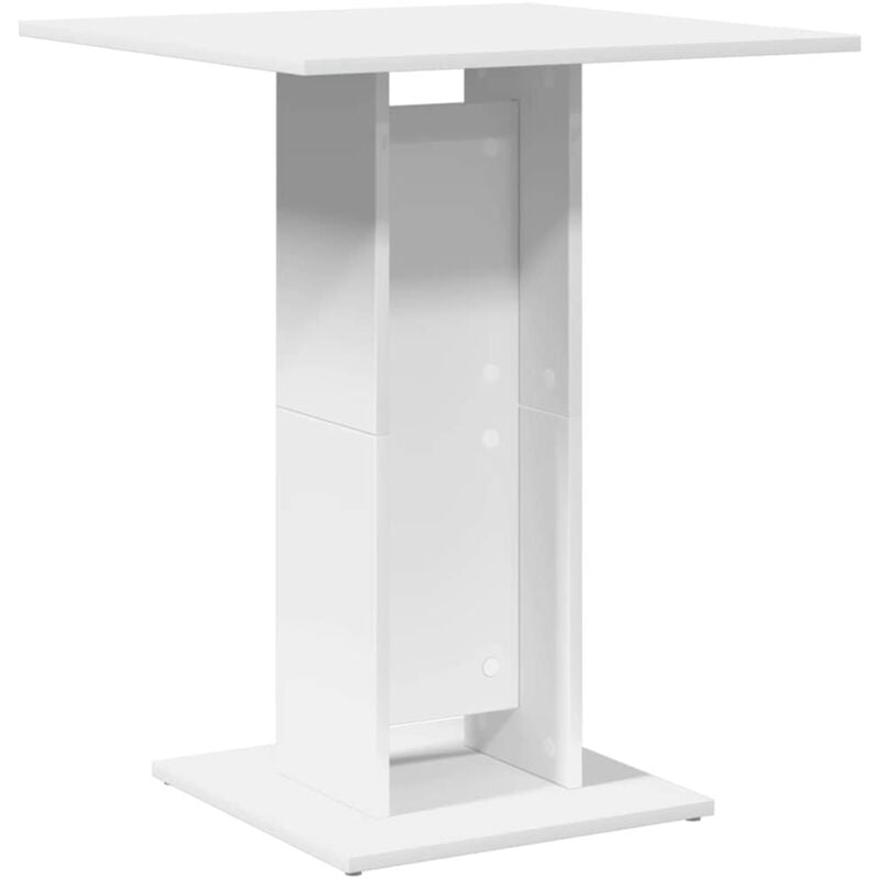 Bistro Table White 60x60x75 cm Engineered Wood Vidaxl