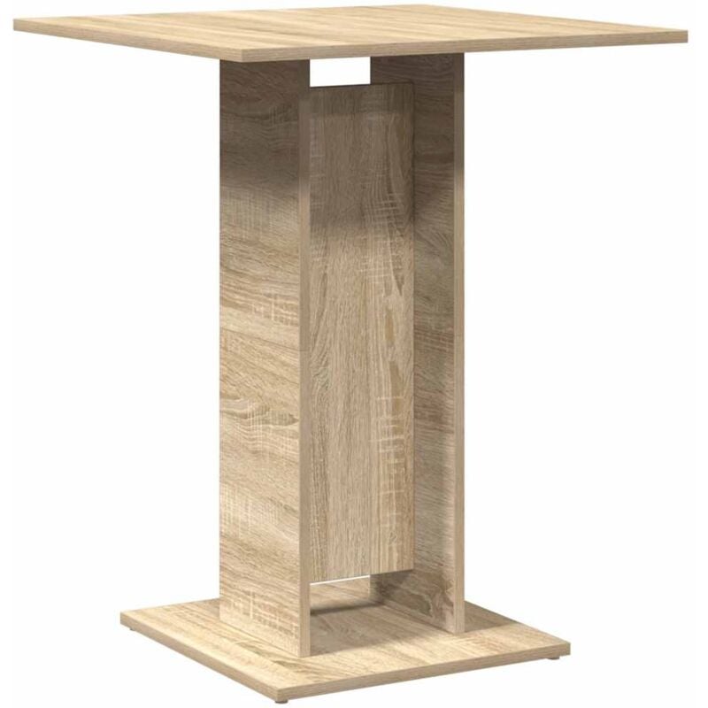 Bistro Table Sonoma Oak 60x60x75 cm Engineered Wood Vidaxl