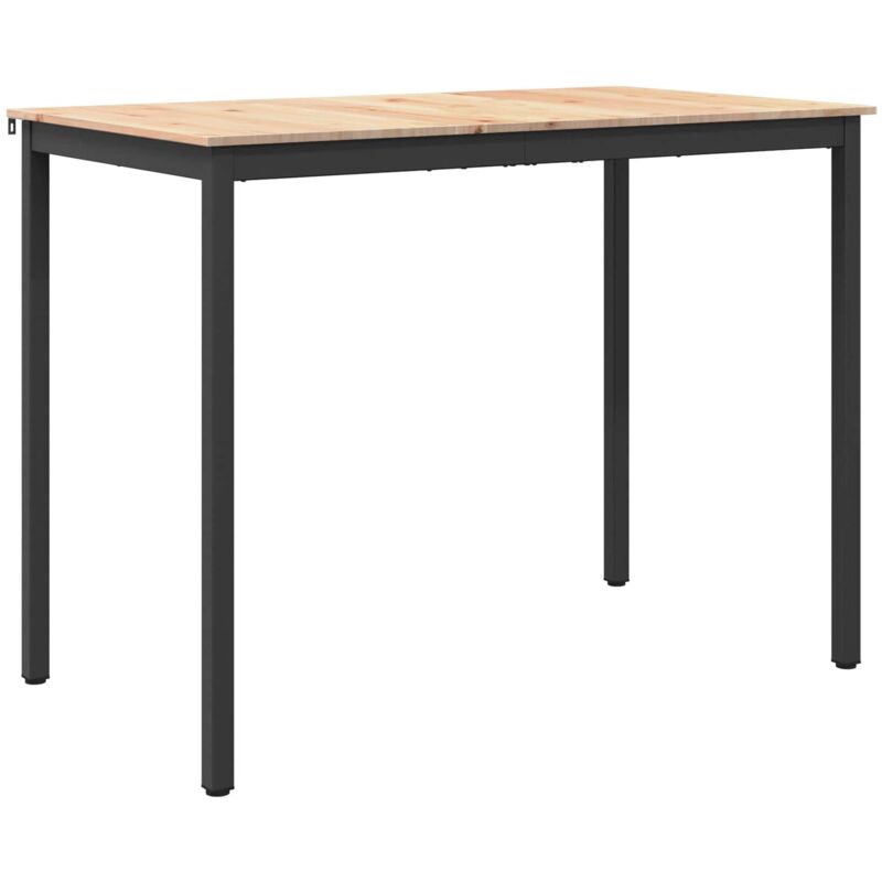 Bar Table Natural 140 X 80 X 105 Cm Solid Pine Wood Vidaxl