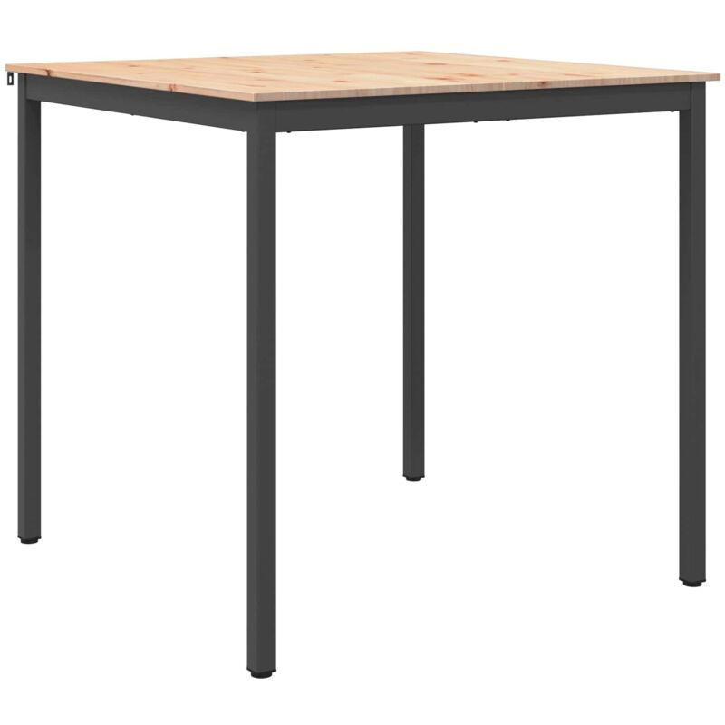Bar Table Natural 110 X 110 X 105 Cm Solid Pine Wood Vidaxl