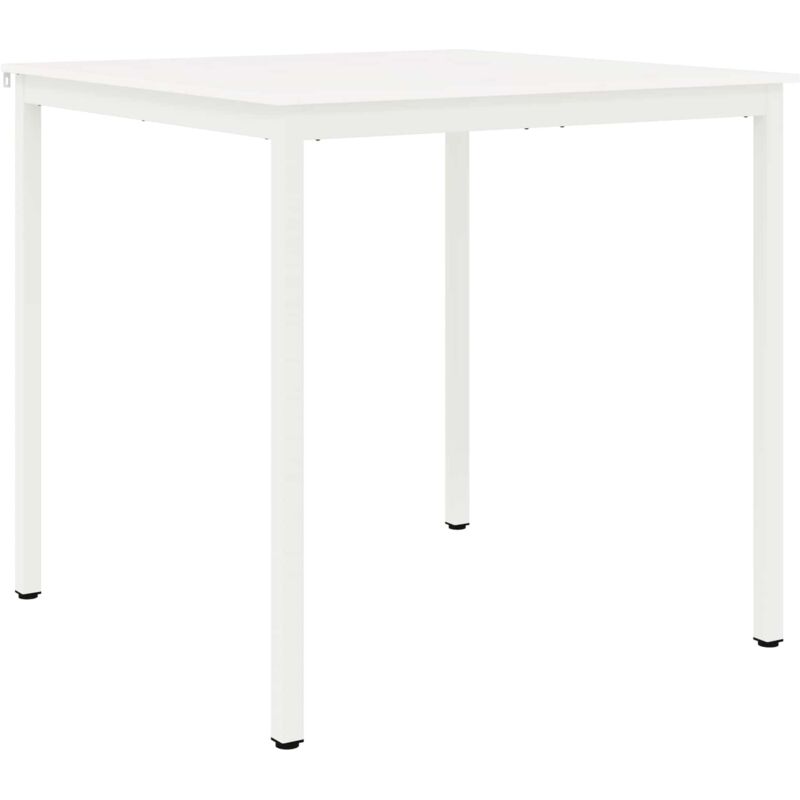 Bar Table White 110 X 110 X 105 Cm Solid Pine Wood Vidaxl