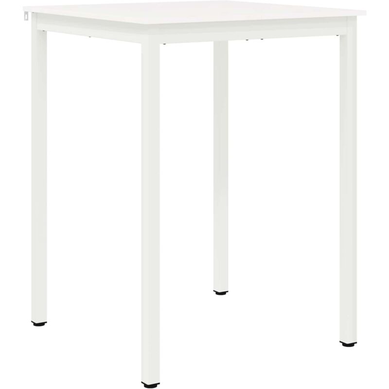Bar Table White 80 X 80 X 105 Cm Solid Pine Wood Vidaxl