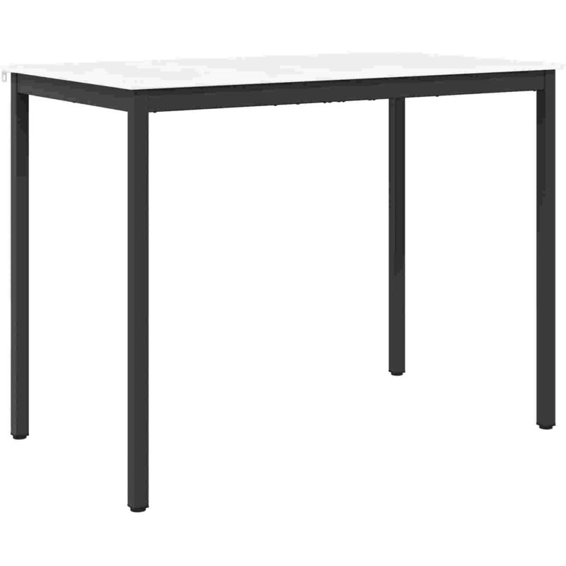 Bar Table White 140 X 80 X 105 Cm Solid Pine Wood Vidaxl