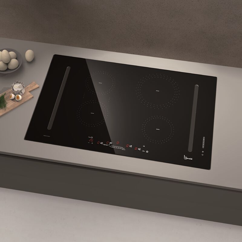 Piano a induzione con cappa integrata DIAMOND