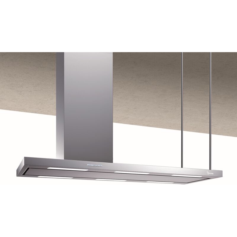 Cappa a isola elea inox 176x60 cm. Camino a sinistra 900 m3/h - inox