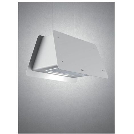 Baraldi 01LAD070WH80 Cappa Sospesa Lady Classe energetica A 4 Velocita' Forma Piramidale Filtrante Comandi da Remoto con Telecomando 70 cm Bianco