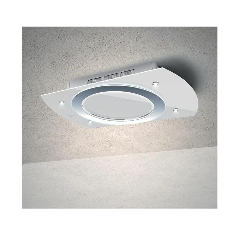 Image of Baraldi - 01NIMFR090STW90 Cappa da Soffitto Nima Free Classe energetica a 4 Velocita' Comandi da Remoto con Telecomandoe Smartphone 90 cm Bianco-Inox