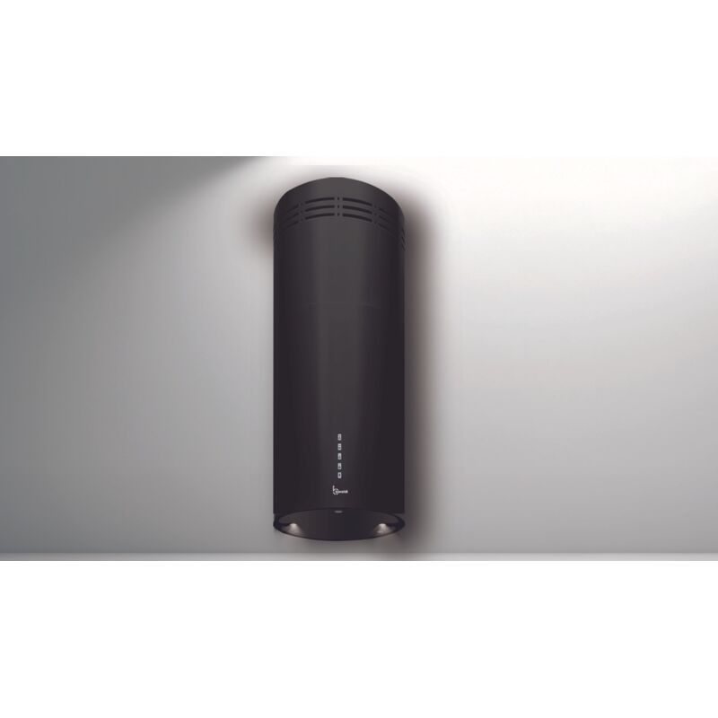 Baraldi - Hotte murale Rodia diamètre 30 cm. - Noir – 800 m3/h