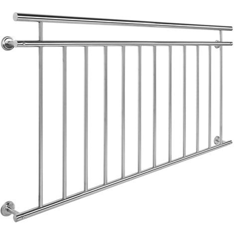 Barandilla acero inox 90x156cm balcón francés Baranda