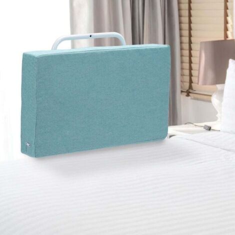 Barandilla de cama infantil de 60 cm de altura regulable, XU, protección anticaídas para camas familiares y infantiles, verde - KZQ