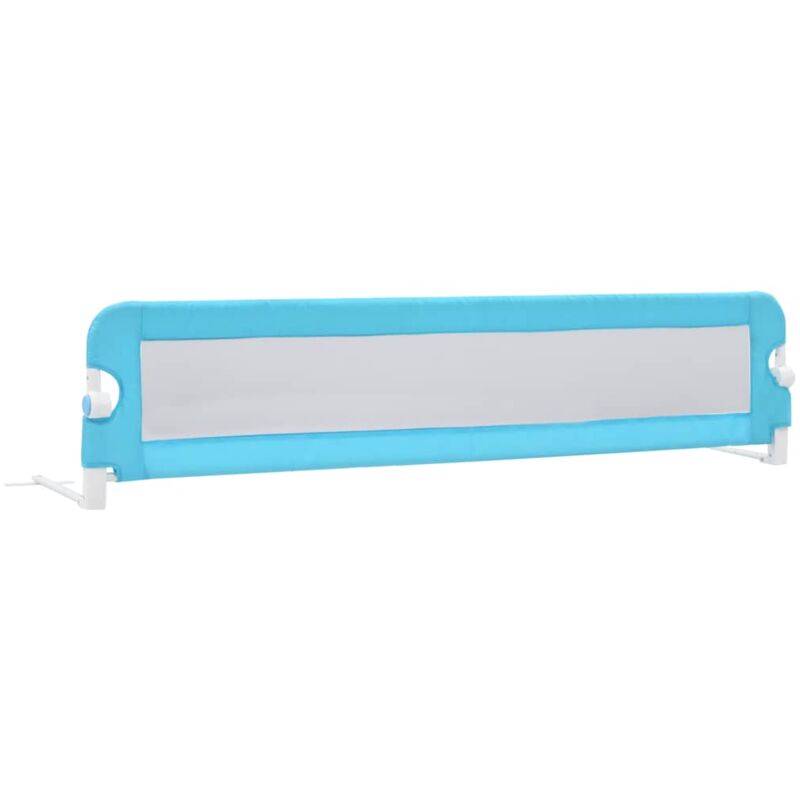 

vidaXL Barandilla de Seguridad Cama de Niño Poliéster Azul 180x42 cm - Azul