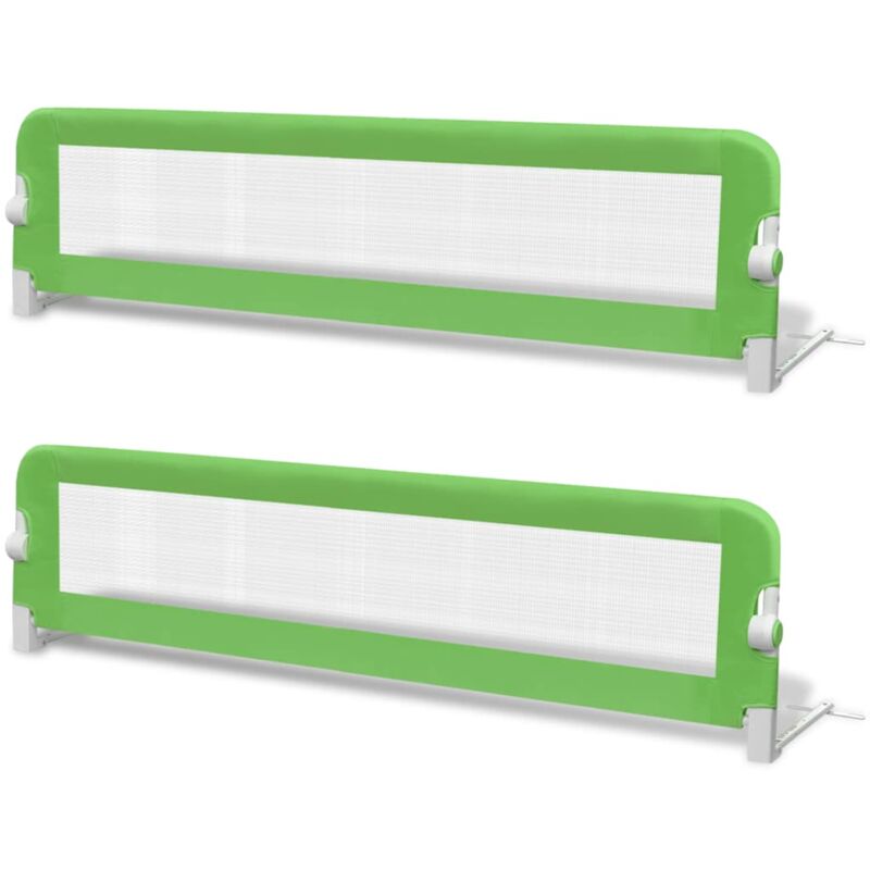 

Vidaxl - Barra de Seguridad Cama de Niño Verde 150x42 cm 2 Unidades - Verde