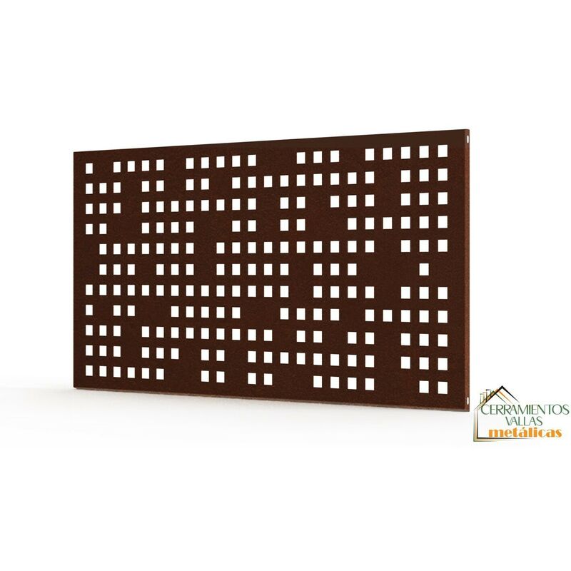 

Cerramientos Y Vallas Metálicas - Barandilla Exterior Modular - Modulo Chapa 195X94 Cm Mod. Barcelona Óxido