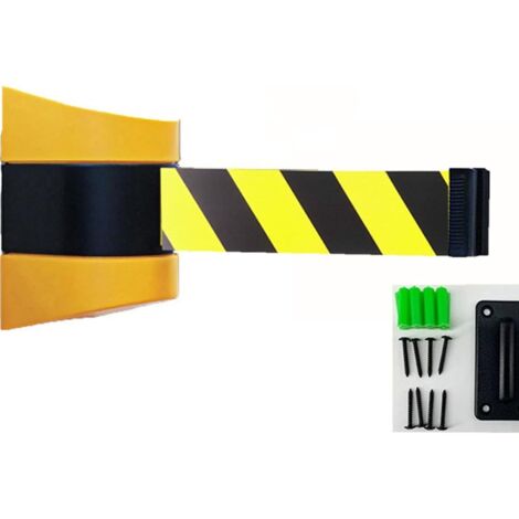 Barandilla telescópica de pared, barandilla con cordón de seguridad, cinturón de seguridad deslizante de pared, cordón de seguridad para estacionamientos al aire libre en tiendas minoristas (tamaño: 2