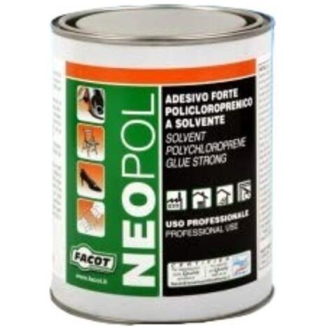Barattolo 850 gr colla adesivo policloroprenico facot neopol col0850