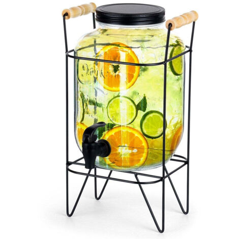 Barattolo con coperchio rubinetto e supporto - perfetto per la limonata