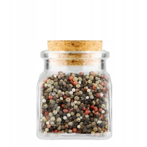BARATTOLO DA 120 ML CON TAPPO DI SUGHERO PER SPEZIE, Erbe, Candele, Tè, Barattoli