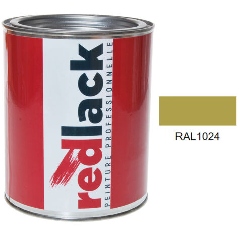 Barattolo da 1L di vernice – RAL 1024 – Giallo ocra – opaca – multisupporto – Redlack