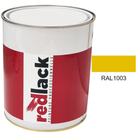 Barattolo da 3L di vernice – RAL 1003 – Giallo Sicurezza – satinata – multisupporto – Redlack