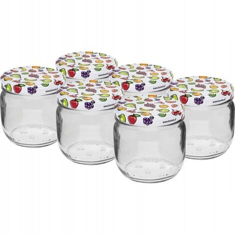 Barattolo in vetro con tappo a vite TO fi82/6 370ml - 6 pz