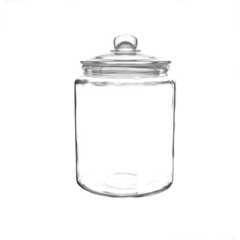 Barattolo per biscotti Olympia con coperchio, resistente e realizzato in vetro trasparente, attraente barattolo per alimenti per biscotti e confetteria, 6,35 litri (293 mm x 200 mm)
