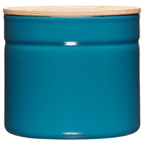 Barattolo Riess con coperchio Ø13cm H12cm Smalto Silent Blue