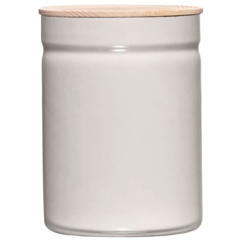 Barattolo Riess con coperchio Maxi Ø13cm smaltato grigio chiaro