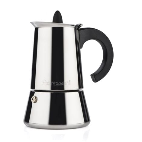 Blumtal Moka Caffettiera Induzione, Caffe Moka 4 Tazze, in Acciaio Inox  adatta all'Induzione, con Guardnizione di Ricambio, 4 Tazzine : :  Casa e cucina