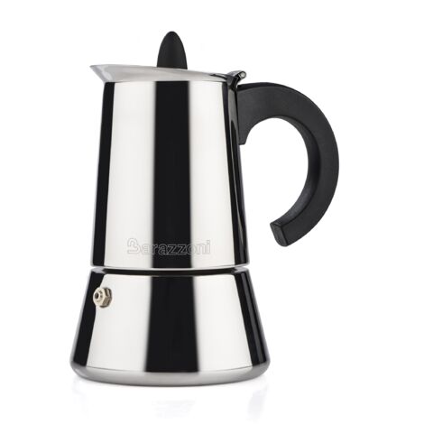 Bialetti Venus Caffettiera in Acciaio Inox, Adatta all'Induzione,  Inossidabile, Argento, 6 Tazze