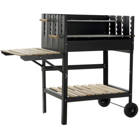 Barbacoa Acero 113X51X97 Negro RC177308