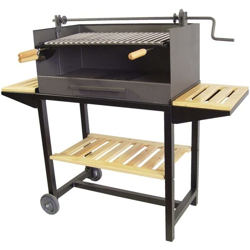 

Barbacoa completa con Bandejas de Madera Imex el Zorro 50x40x100