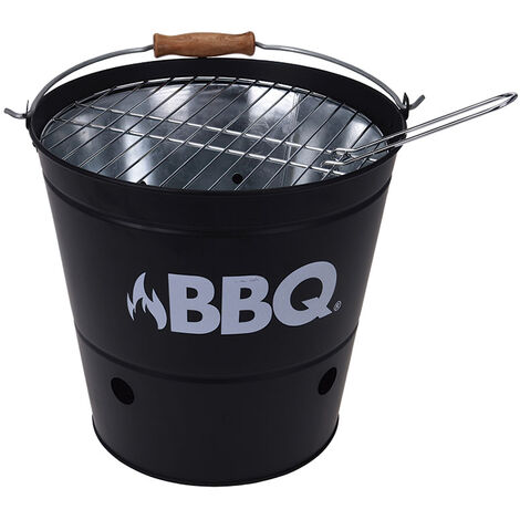 Barbacoa carbón cubo
