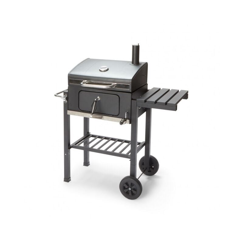

Barbacoa carbón Zack en acero negro con horno | negro