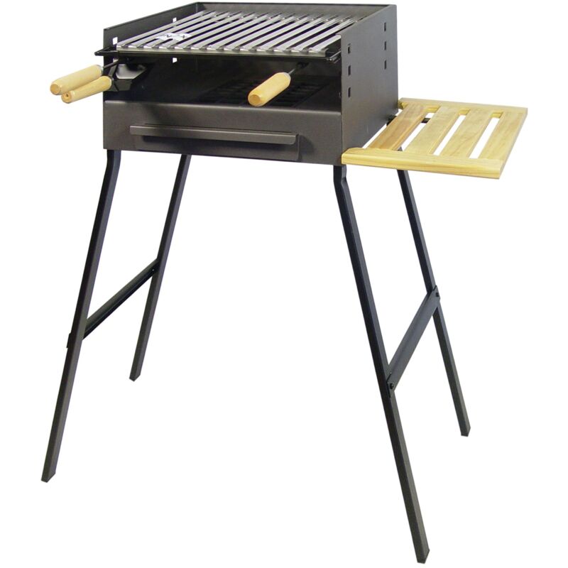 

Barbacoa con bandeja de madera 44x24x73 - Imex El Zorro