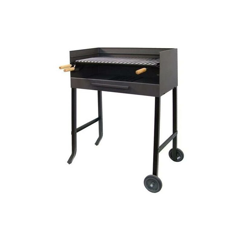 

Barbacoa con ruedas y parrilla de acero inox Imex el Zorro 72x40x101